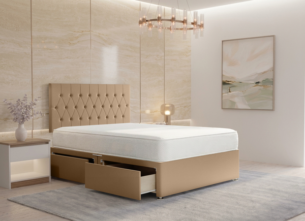 Ibex Divan Bed in Mustard